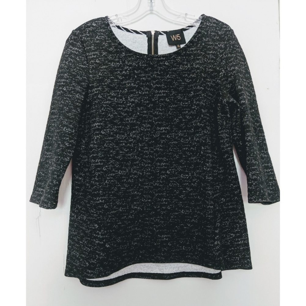Anthropologie W5 Swing Waist 3/4 Sleeve Top